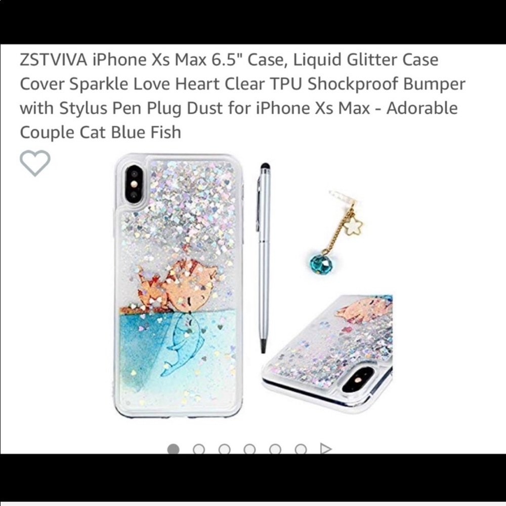 Cute liquid sparkle IPhone XS Max case